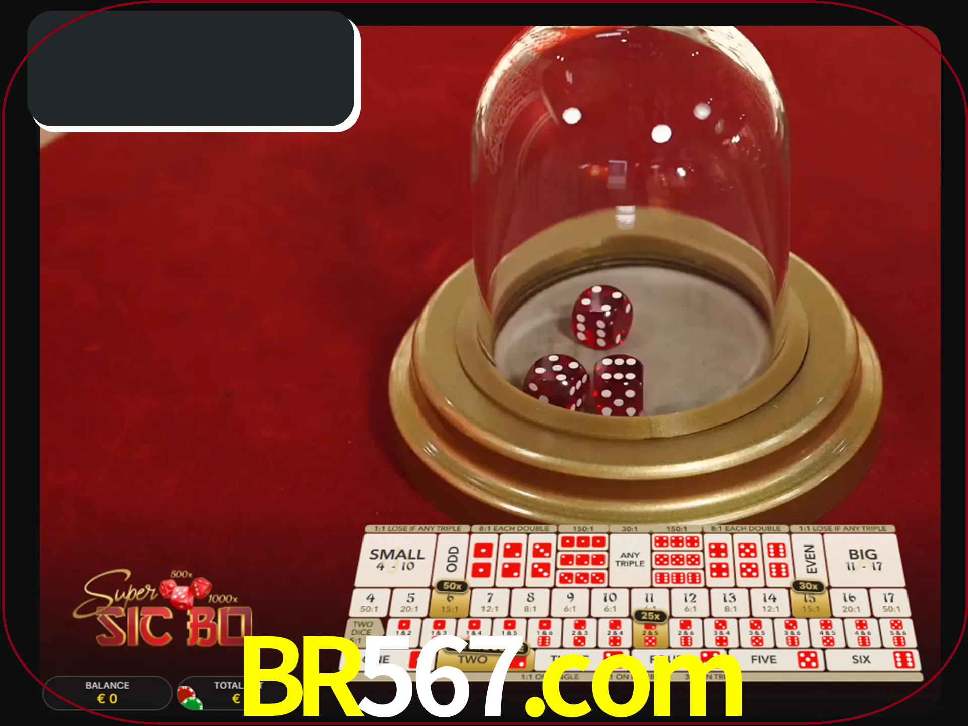 Deixe os dados ao seu lado nos jogos da Sic Bo.