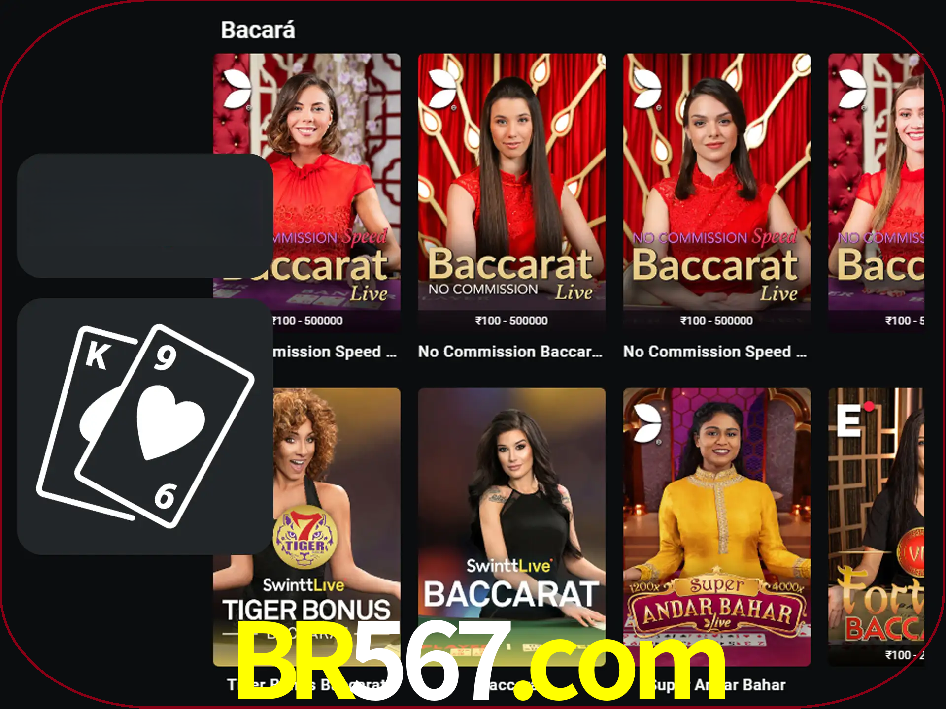 Ganhe muito dinheiro jogando jogos de bacará.